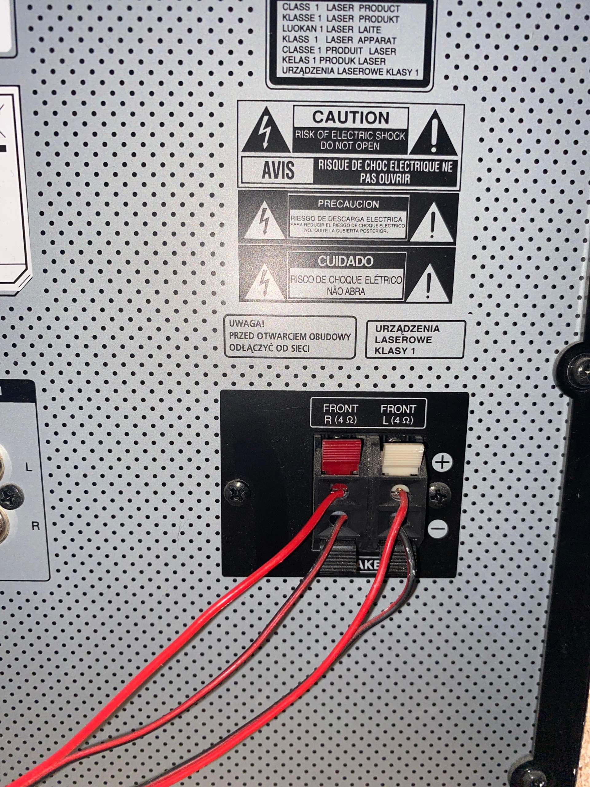 Subwoofer an Mini HiFi System anschließen? (Kabel, Lautsprecher, Boxen)