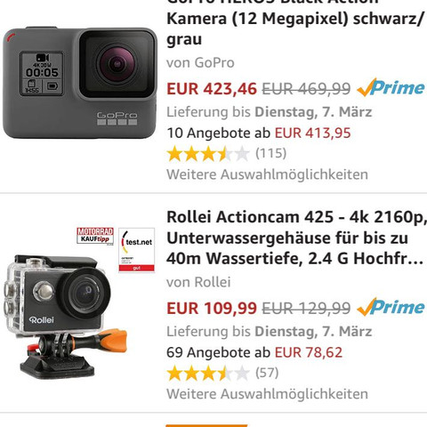 Ober und untere
Unterschied ? - (Kamera, Outdoor, gopro)