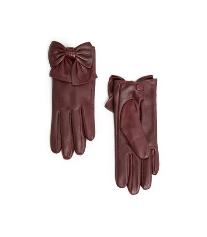 Hier die Handschuhe - (Kleidung, rot, Leder)