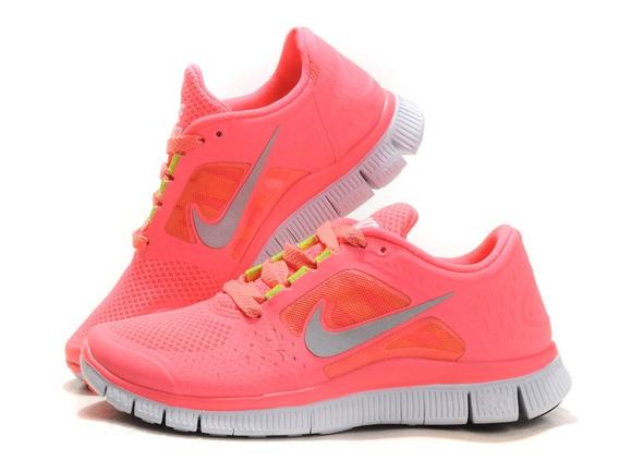 Nike Free Run +3 Hot Punch Pink - (Mode, Schuhe, Nike)