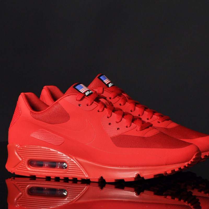 Suche Unbedingt Die Nike Air Max 90 Hyperfuse Independence Day Solar Red Kaufen Schuhe