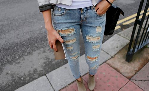 Zerrissene Jeans Zerrissene Jeans