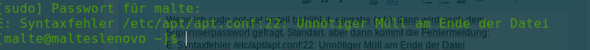 Das kommt... - (Linux, Terminal, fedora)