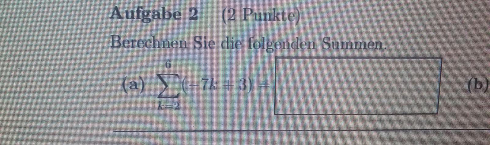 Summe berechnen (Mathe)? (Mathematik)