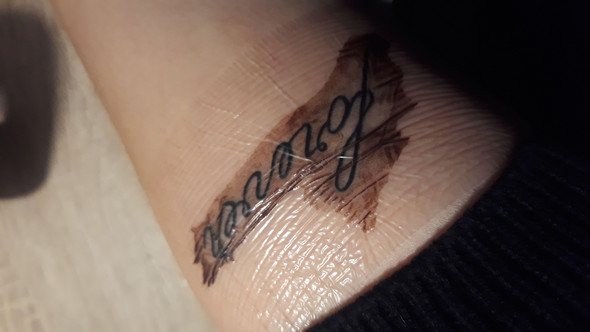 Suprasorb Nach 1 Tag Getrocknet Tattoo
