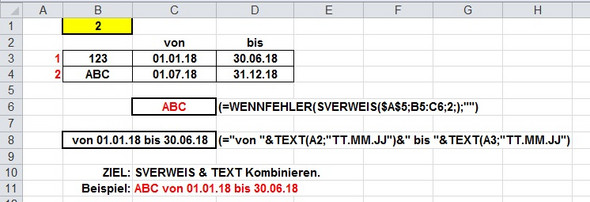 Sverweis Mit Text Kombinieren Computer Excel Formel