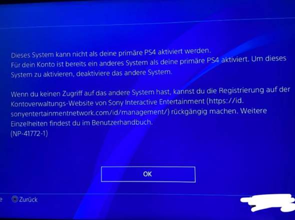 System deaktivieren(PS4)? (Computer, Primäre PS4)