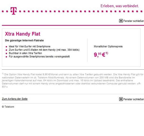 T-mobile Xtra Card Tarif - Aufladen oder Abbuchung Internet Flat? (Handy, Handyvertrag, Prepaid)