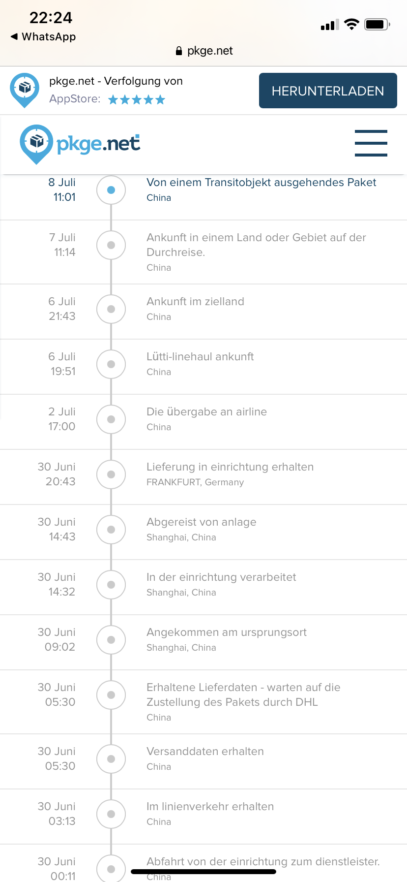 Taiwan-Deutschland wann kommt Paket? (Post, Versand, DHL)