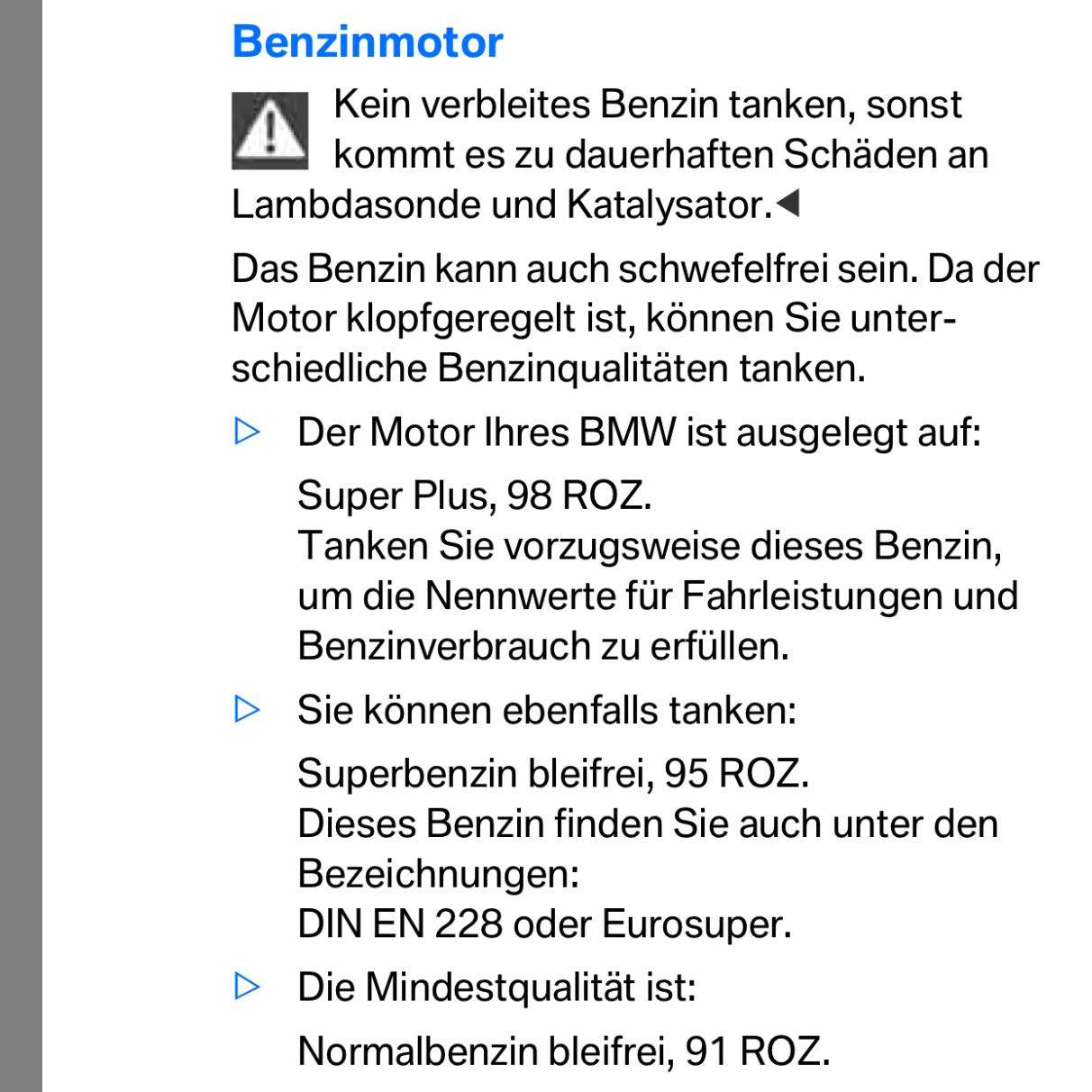 Tanken welcher Treibstoff? (Auto und Motorrad, BMW, Shell)