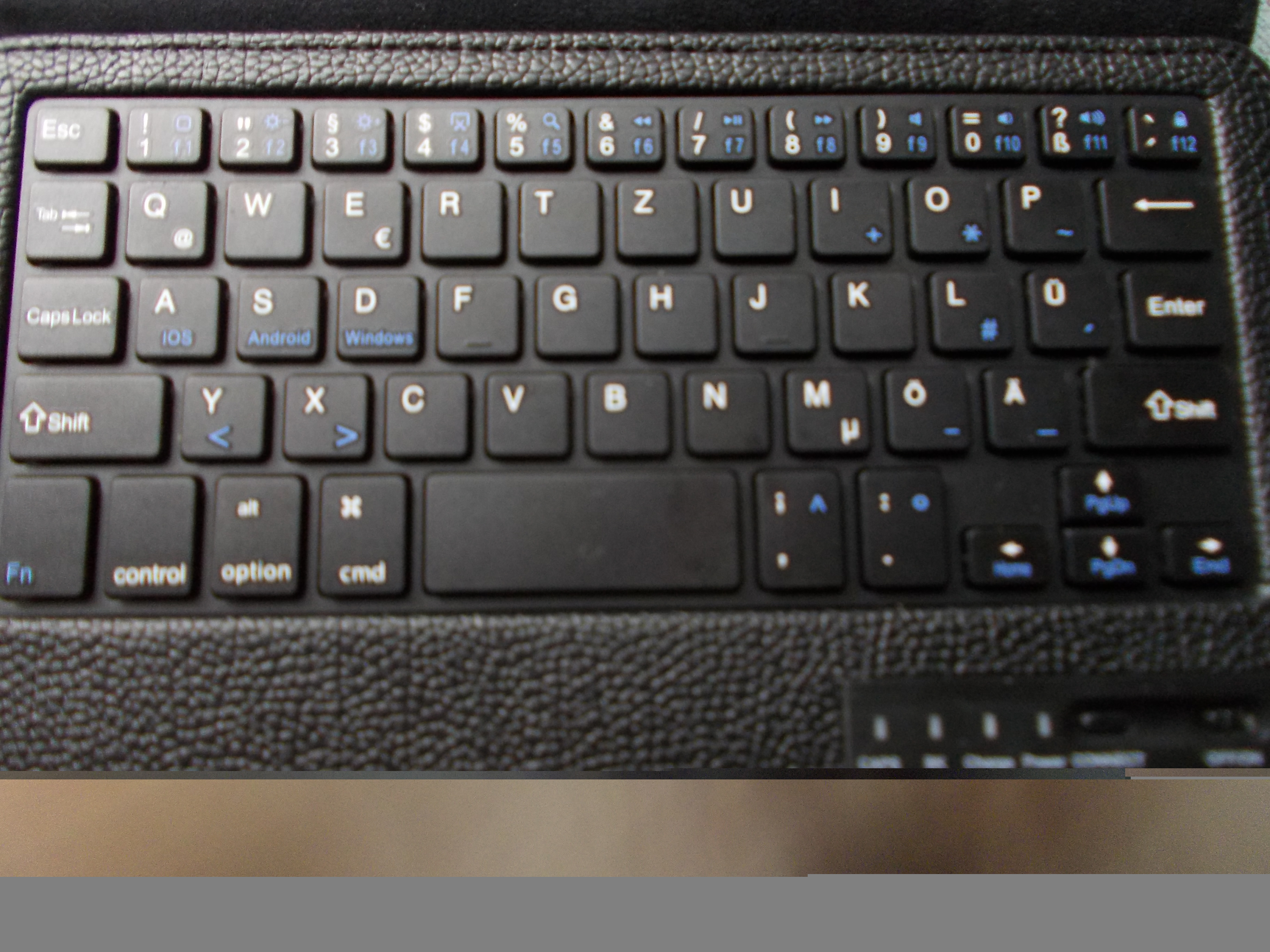 Tastenbelegung Der Qwertz Bluetooth Tastatur Computer Technik Technologie
