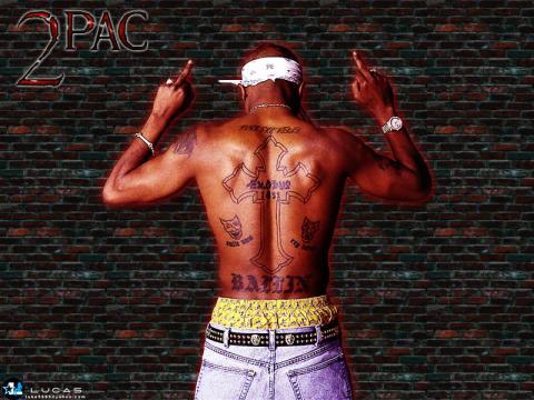 2pac jesuskreuz tattoo - (Haut, Tattoo, 2pac)