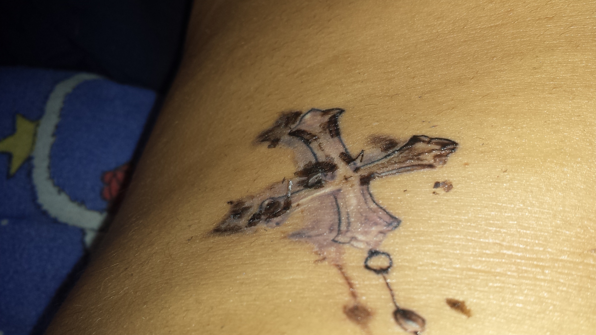Tattoo abheilung 5ter tag (Pflege)