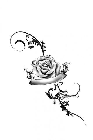 ca. so eine rose - (Tattoo)
