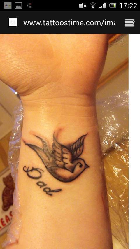 Tattoo Andenken An Dad
