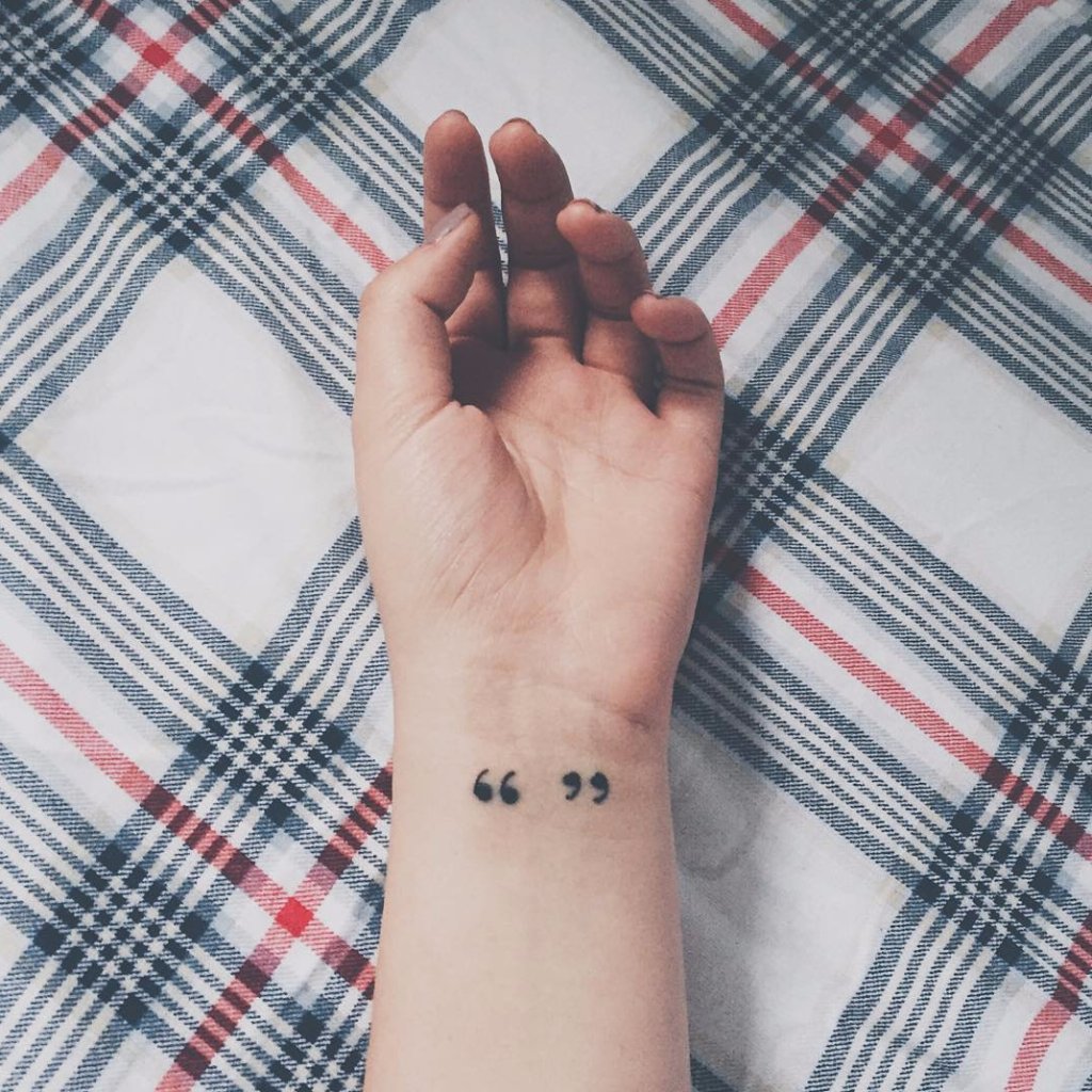 Tattoo Anführungszeichen wieso ist es so? (Buch, Bedeutung)