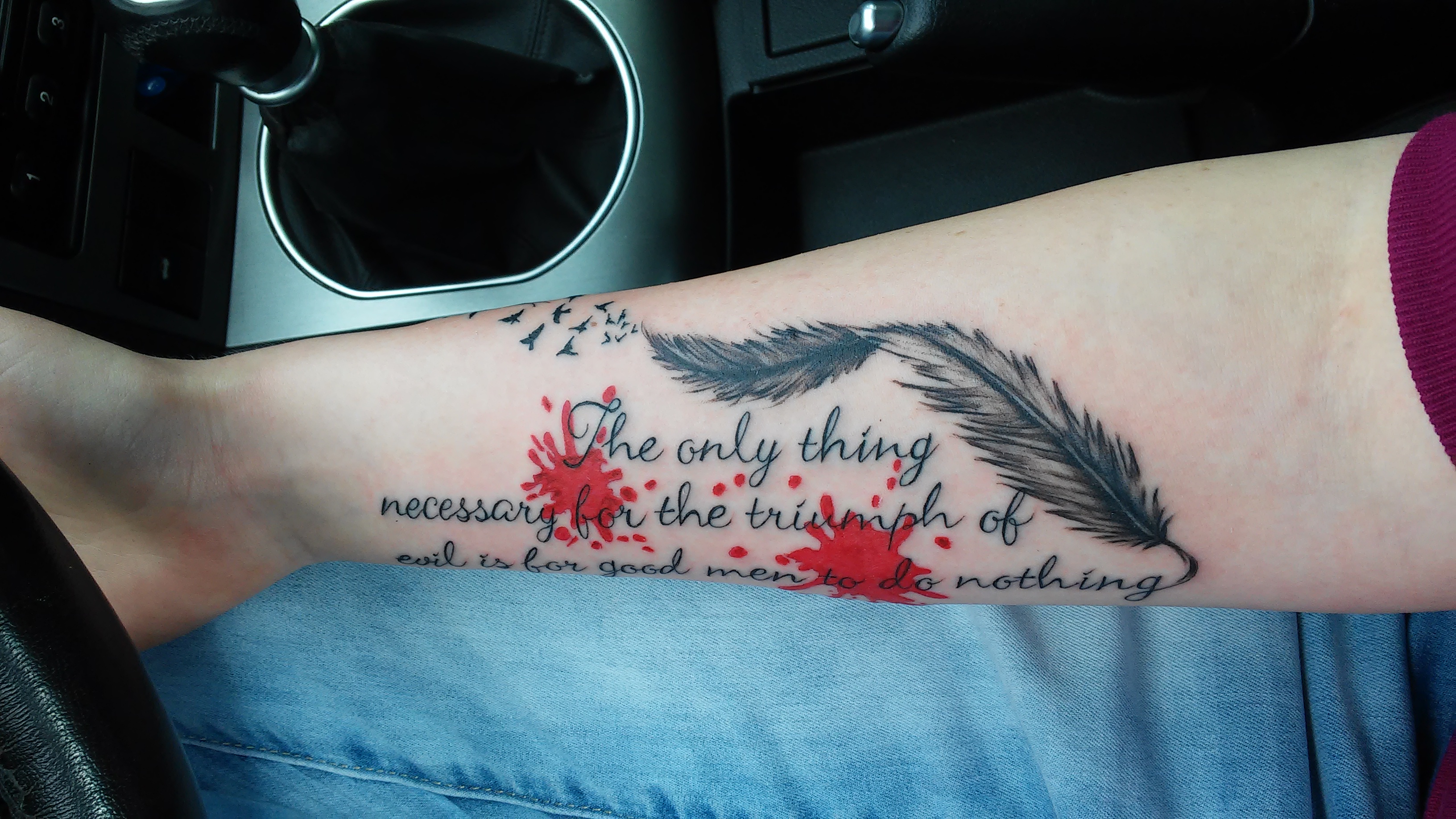 Tattoo cremen oder lüften? Pellt sich nicht (Farbe)