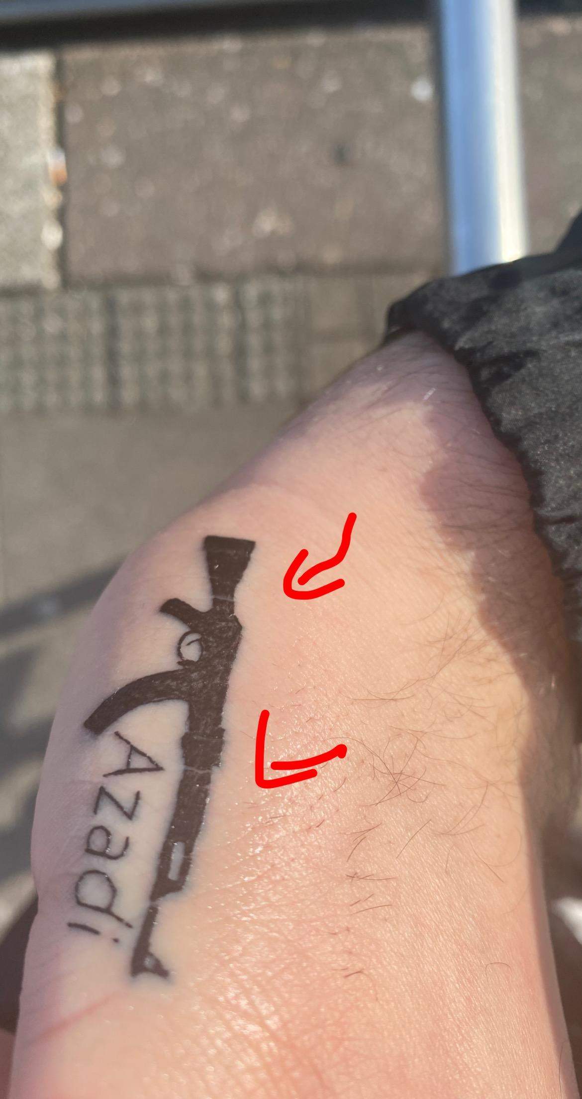 Tattoo Kruste reißt?