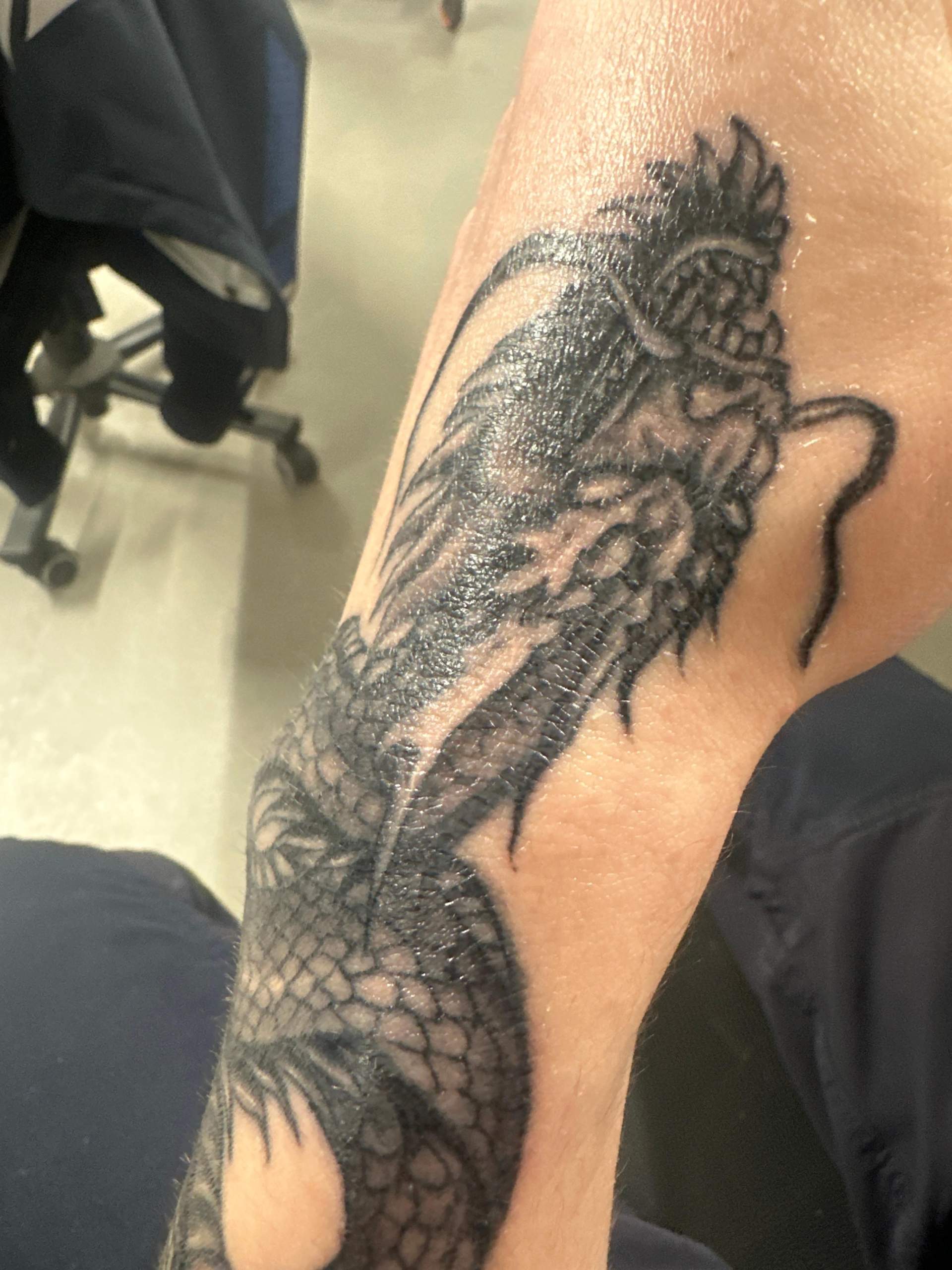 Tattoo nach 2 Wochen faltig? (Tattoopflege)