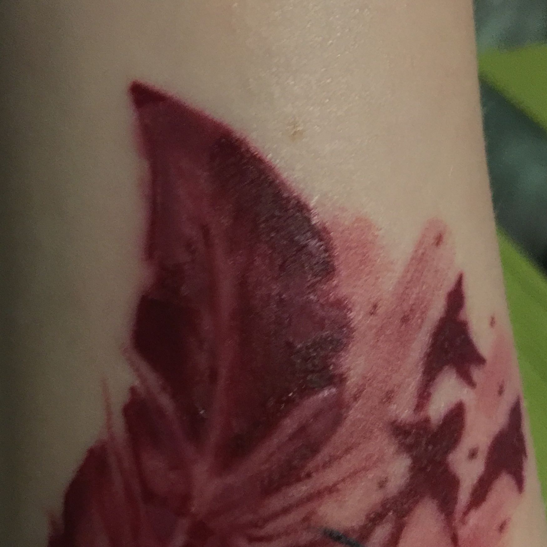 Tattoo nach Schorf so blass warum? (Schmerzen, Farbe)