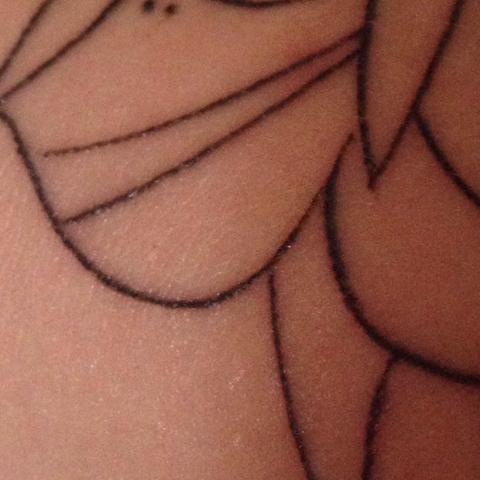 Tattoo mit Kruste drüber was soll das sein  - (Haut, Tattoo)