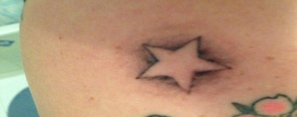 Stern mit Linien  - (Tattoo, Sterne)