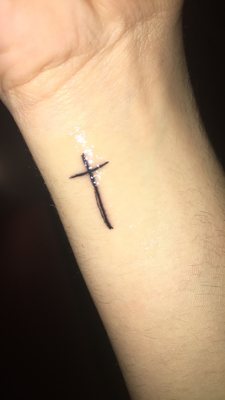 Tattoo Vorlage wieder abbekommen ? (Kunst, Kreuz, Tattoowierer)