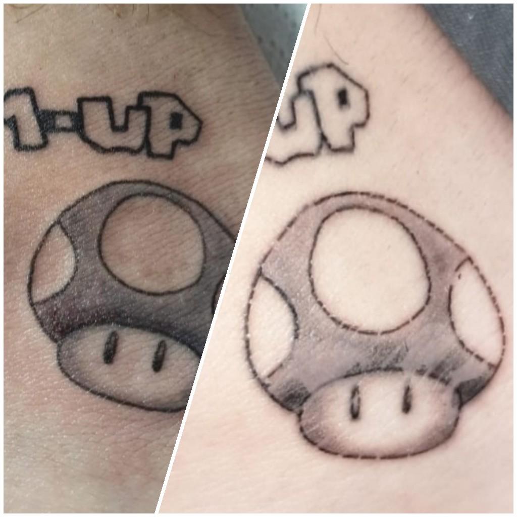 Tattoos gehen ab, normal (Bild)? (Körper, Haut, Pflege)