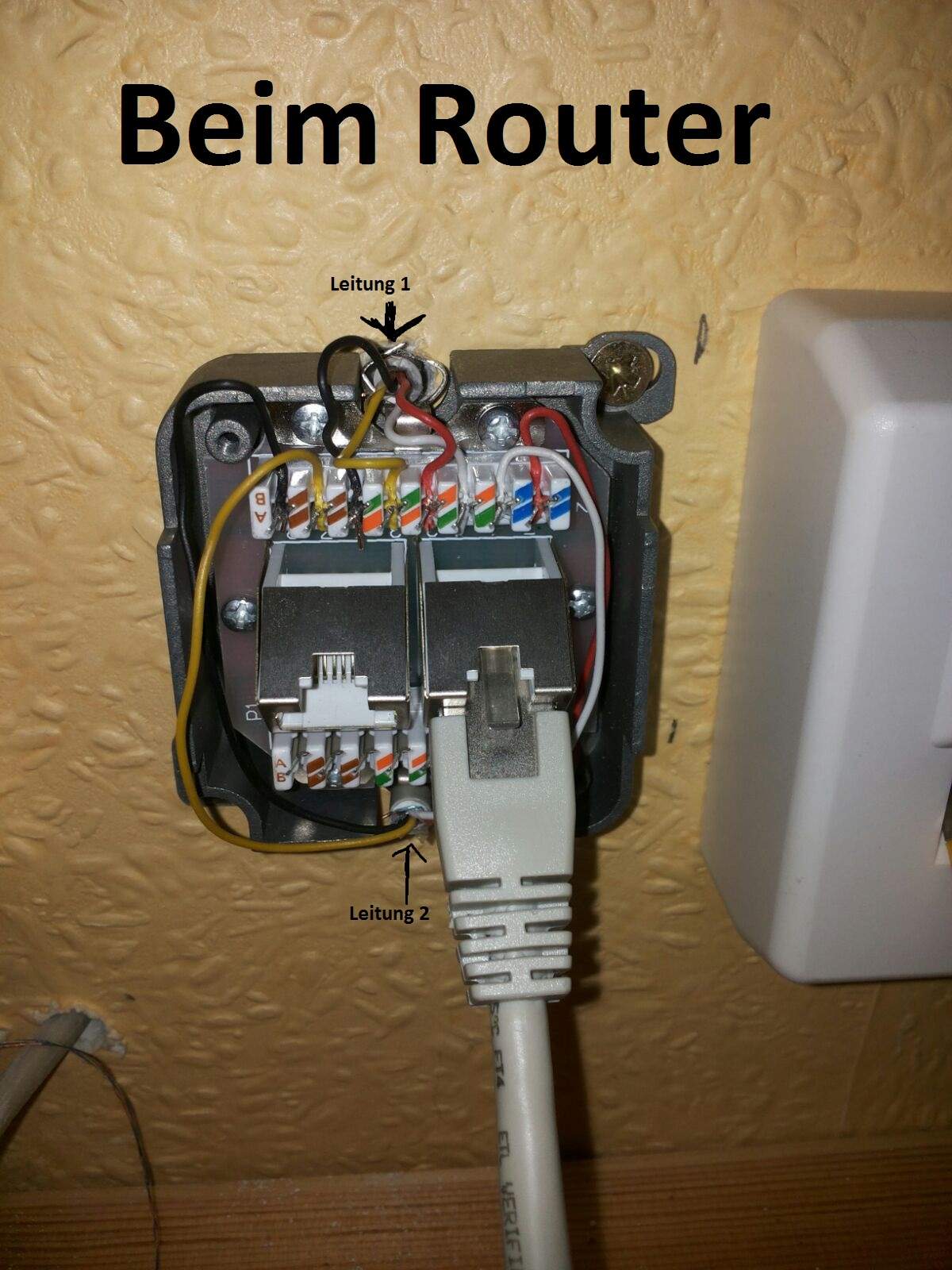 Telefonleitung/Internetleitung lässt kein Signal durch - woran kann es Telefonleitung/Internetleitung lässt kein Signal durch - woran kann es