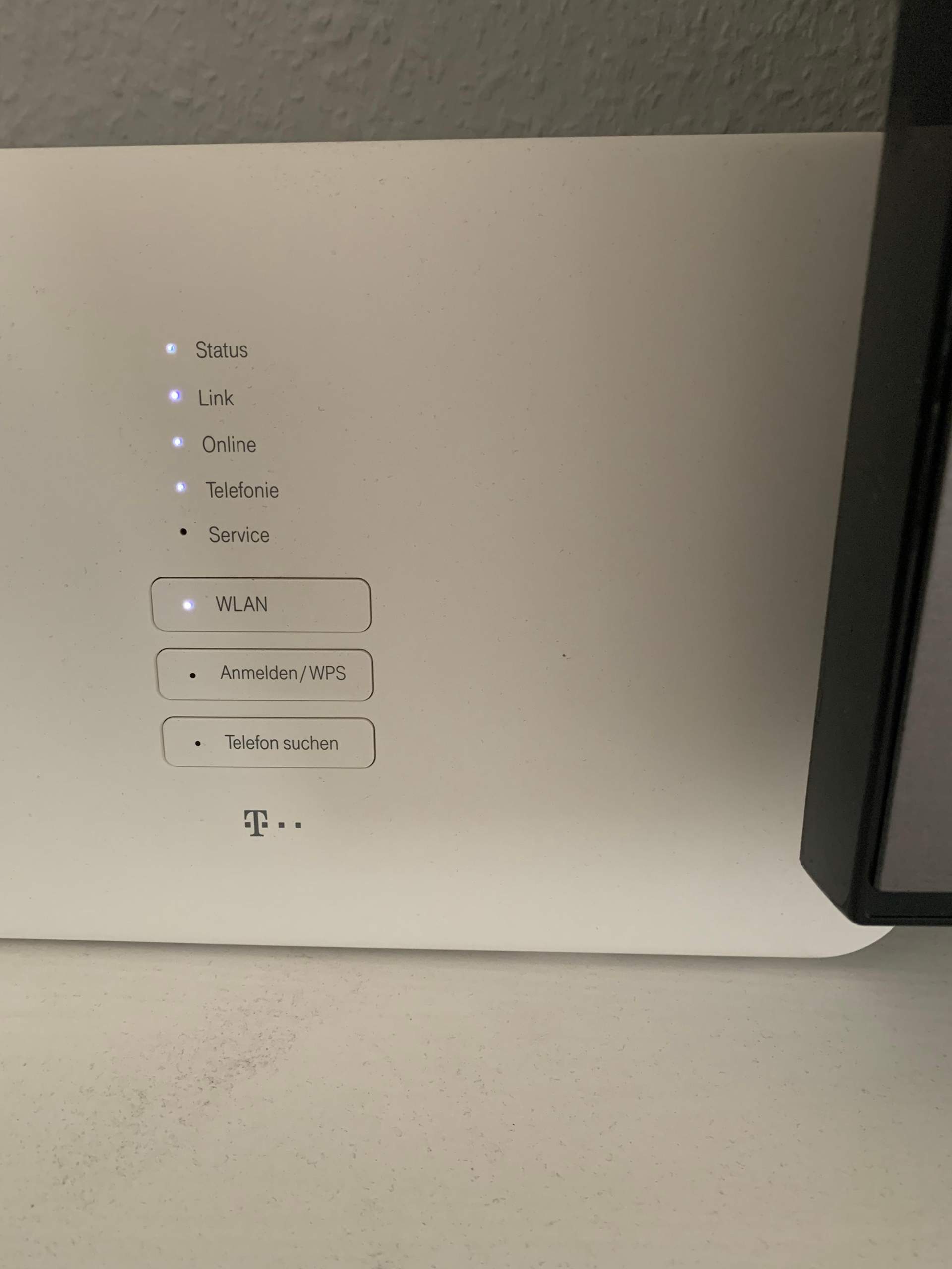 Telekom Router Status Und Wlan Leuchten Weiß