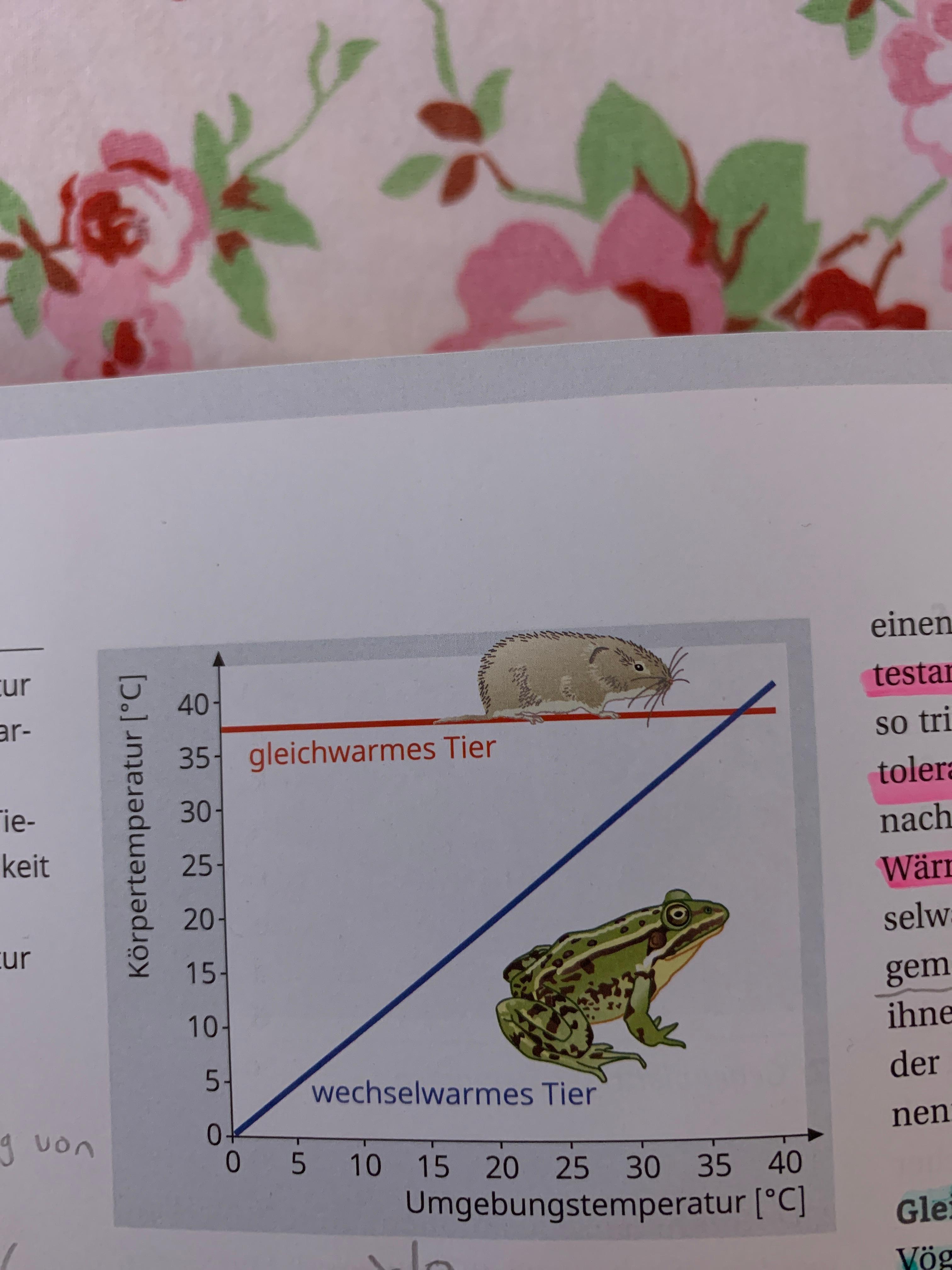 Temperatur Toleranzkurve Wechselwarme und gleichwarme Tiere? (Biologie