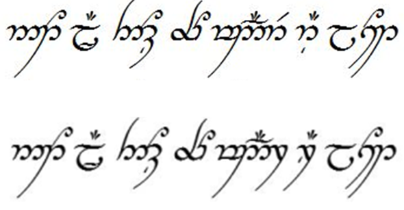 Tengwar Annatar Tolkien Elbische Schrift Richtig Verwendet Buch Tattoo Fantasy