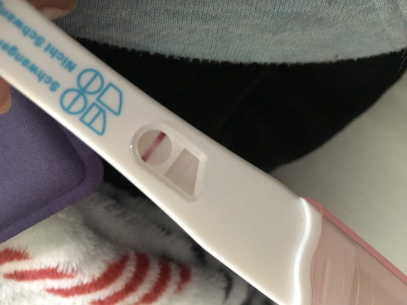 Testa med schwangerschaftstest schwache linie