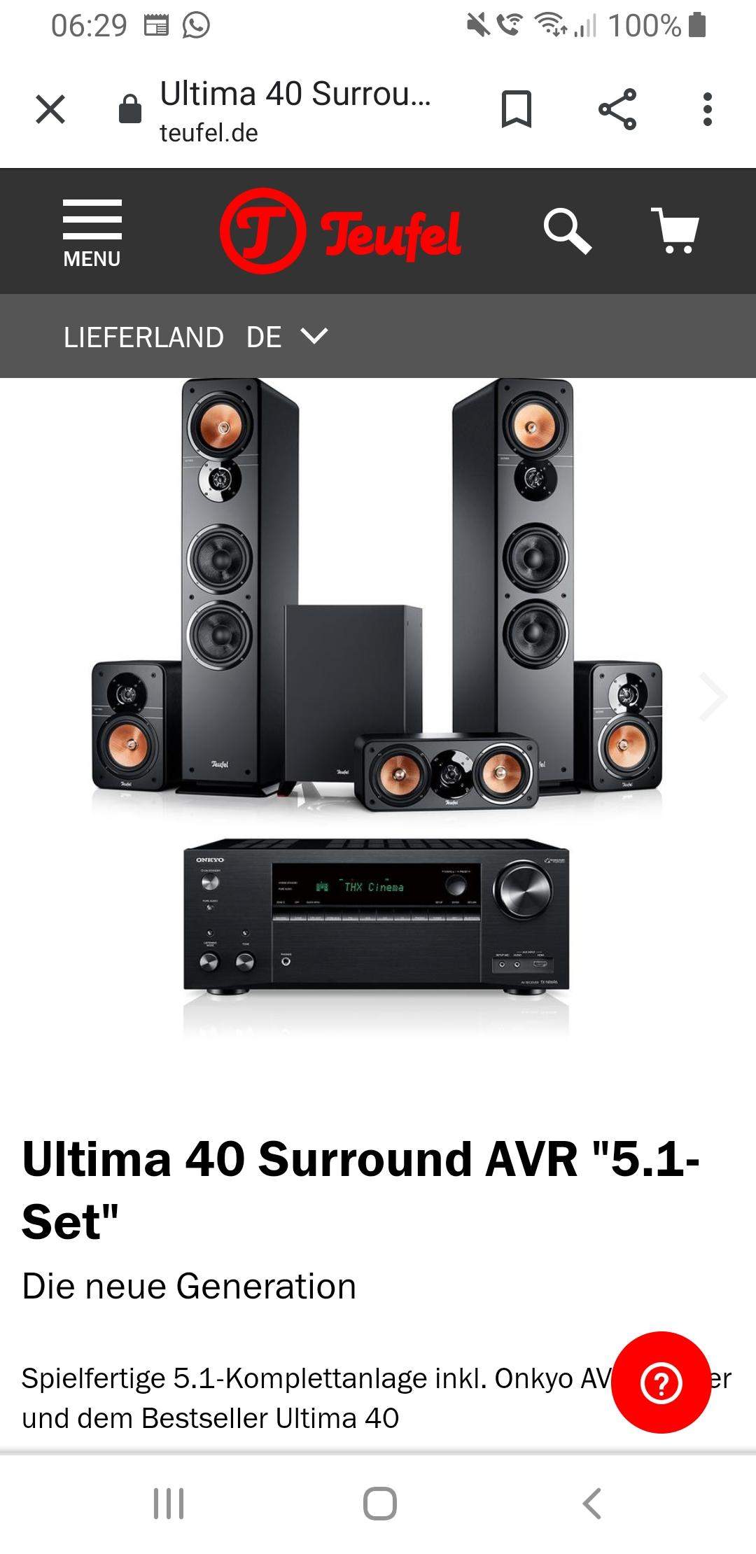 Teufel Ultima 40 Surround AVR 5.1 / 5.1.2? (Computer, Technik, Spiele