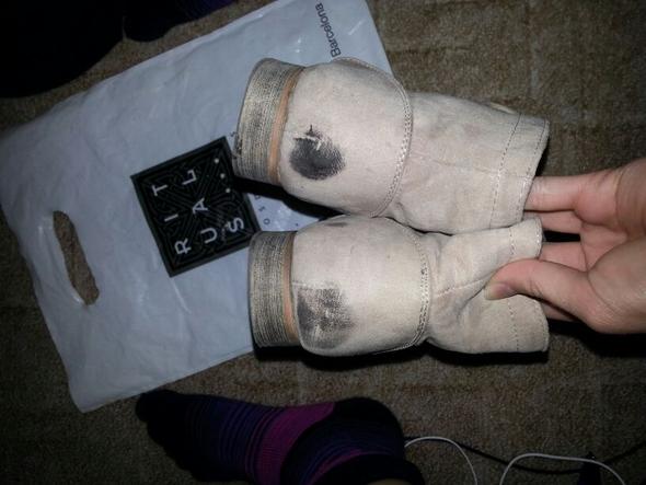 Schmiere auf Textilschuh - (Schuhe, Flecken, Reinigung)