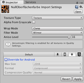 Importeinstellungen Unity3D - (Gaming, Software, Macbook)