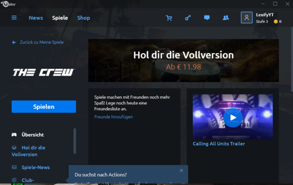 Hier ist ein Pic von Uplay - (Computer, Technik, PC-Spiele)