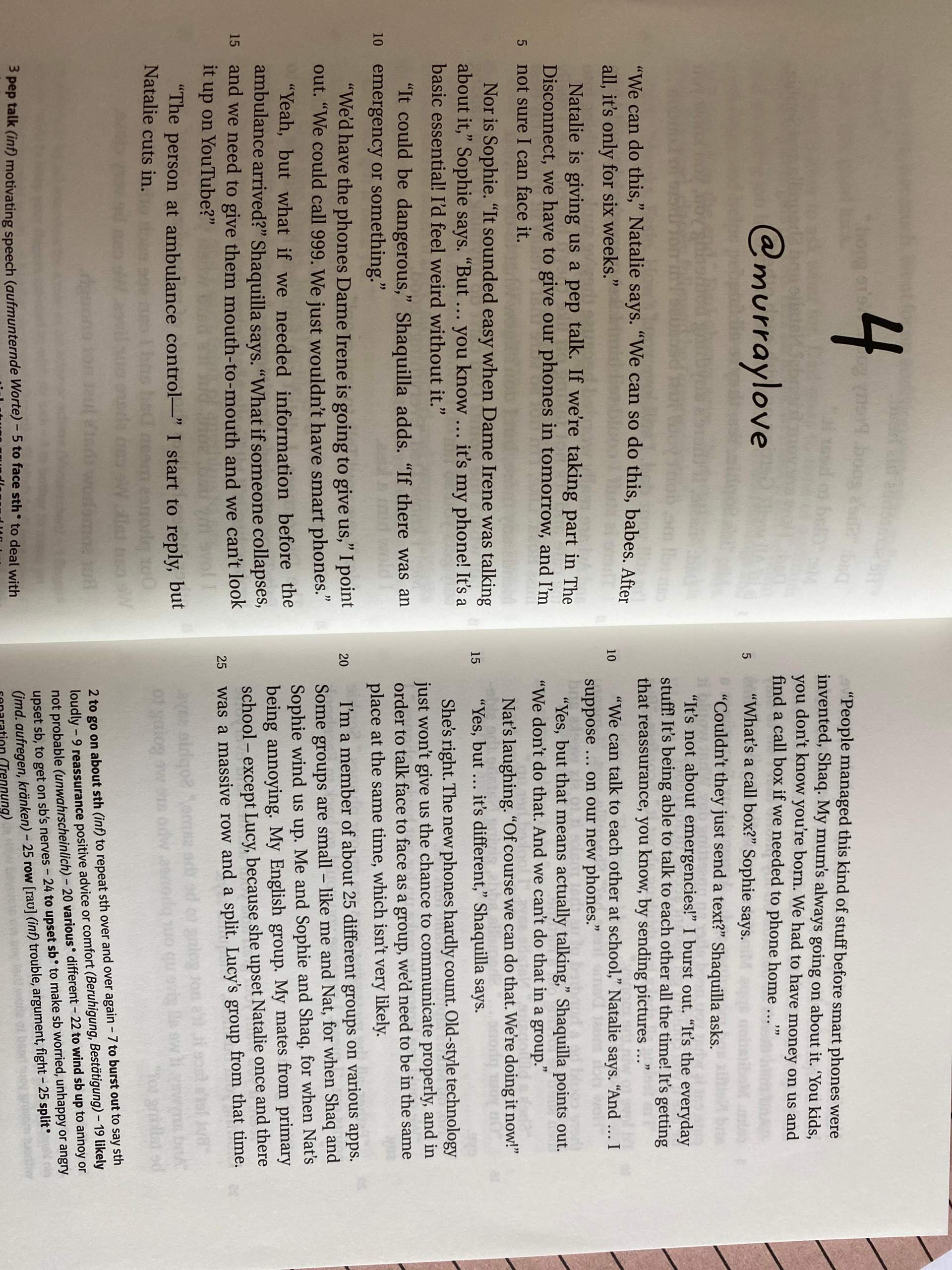 The disconnect? (Sprache, Englisch)