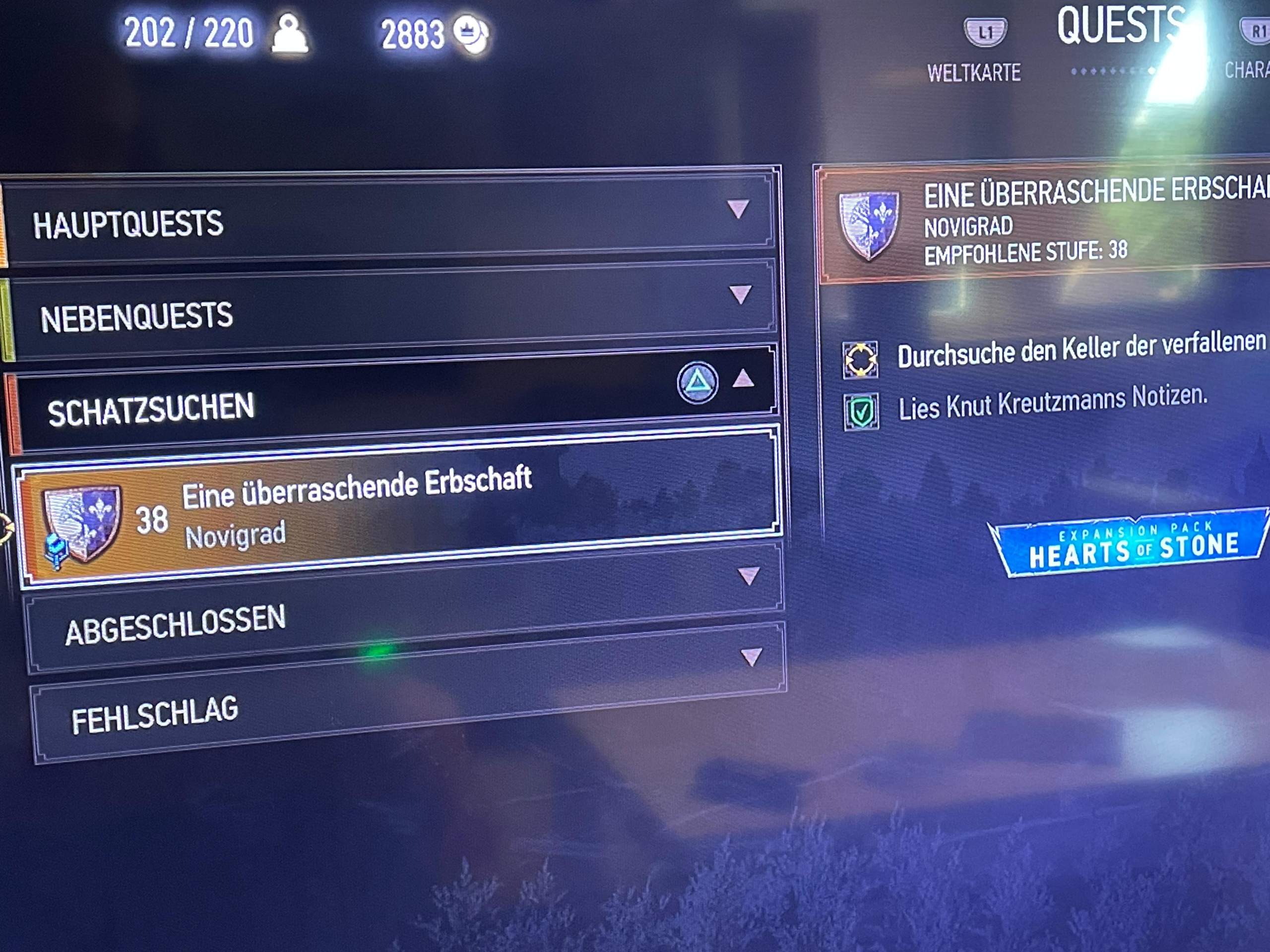 The Witcher 3 Quest lässt sich nicht beenden? (Games, PlayStation 4 ...