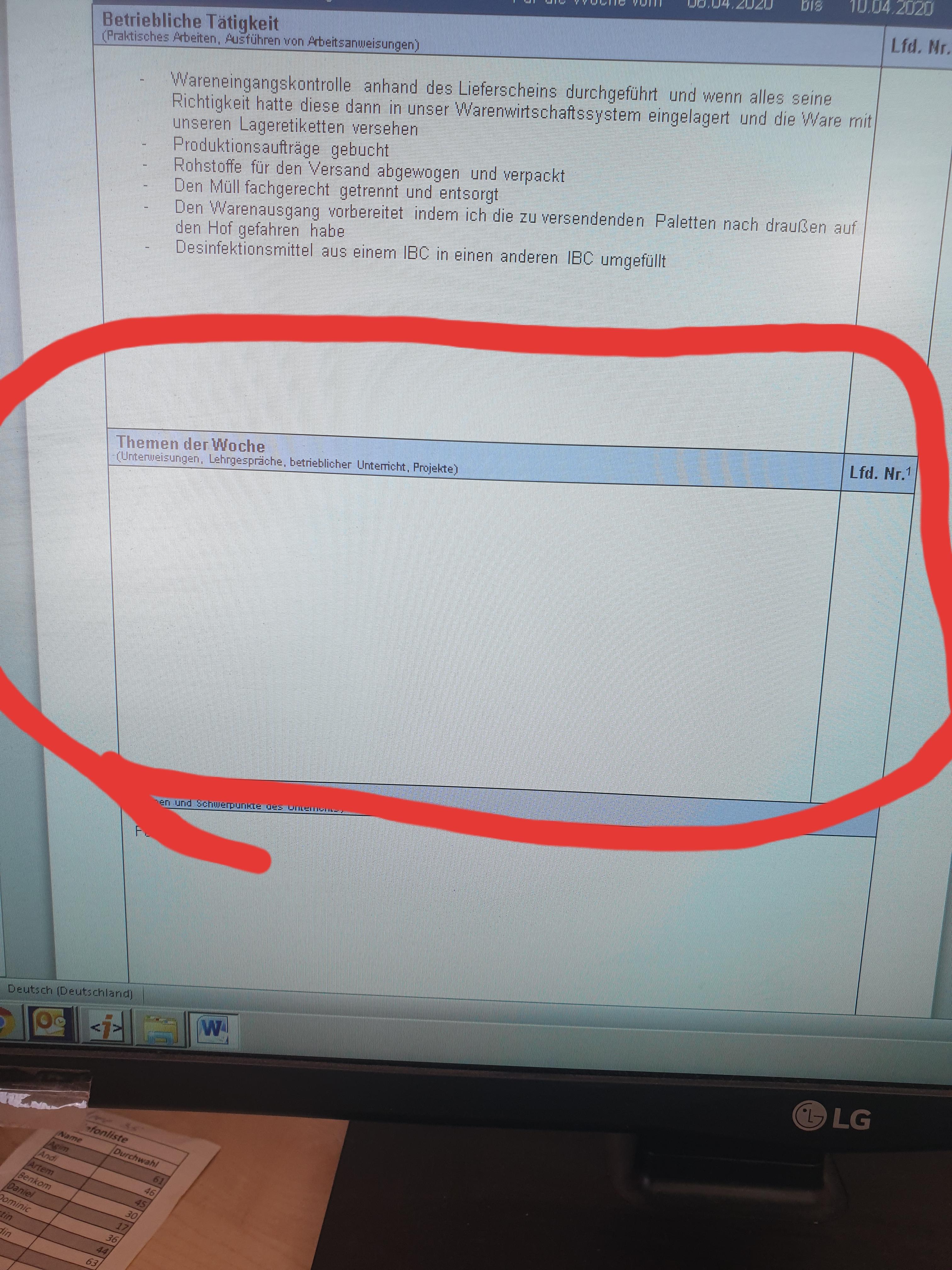 Themen Der Woche Berichtsheft Ausbildung Ihk Fertiges Berichtsheft Hotelfachfrau