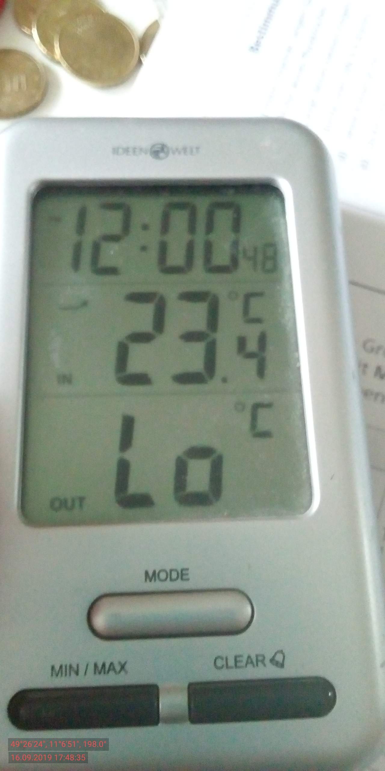 Thermometer zeigt "Lo" an (Außentemperatur) Was tun? (Technik