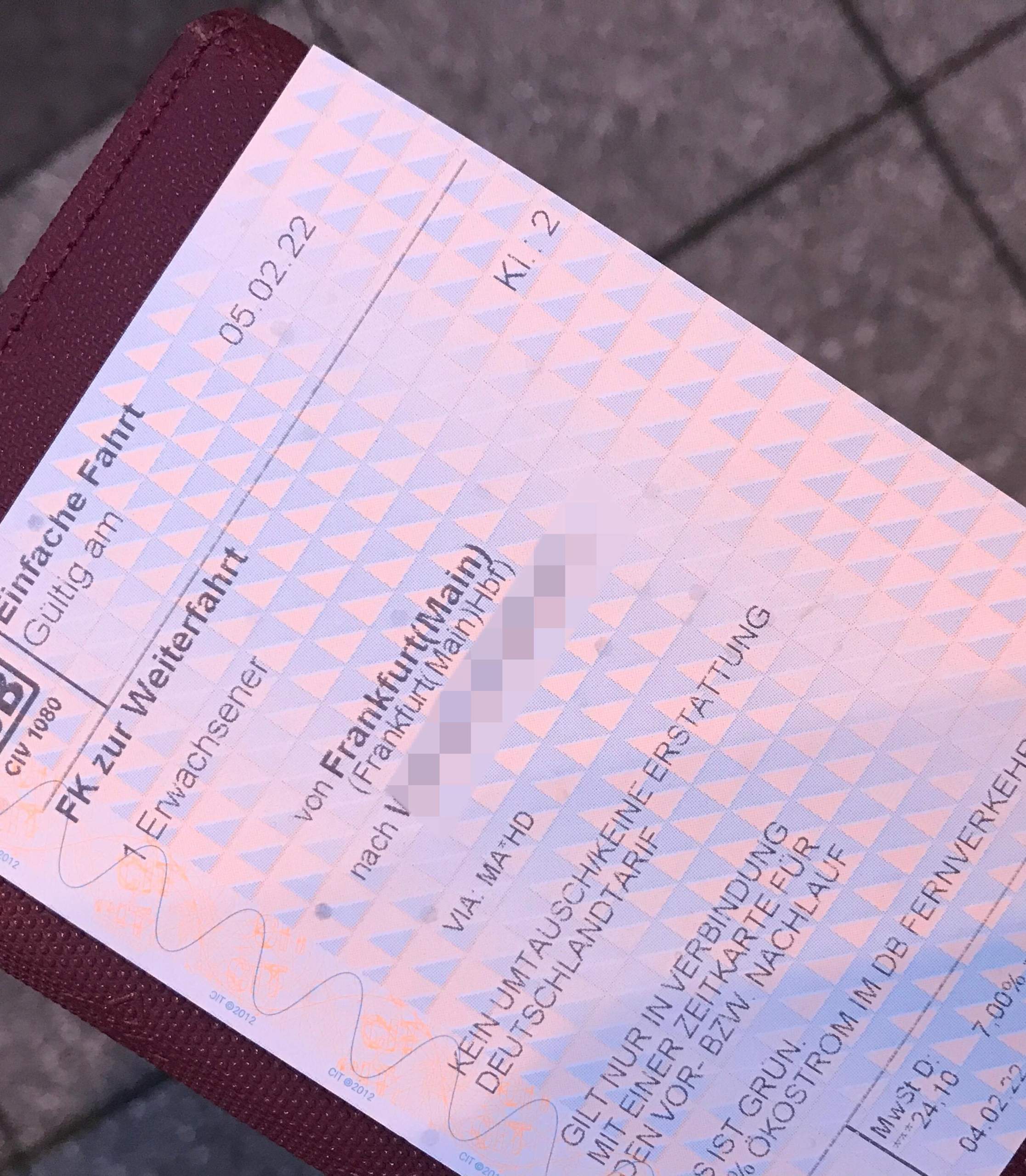 Ticket gültig? (Deutsche Bahn)