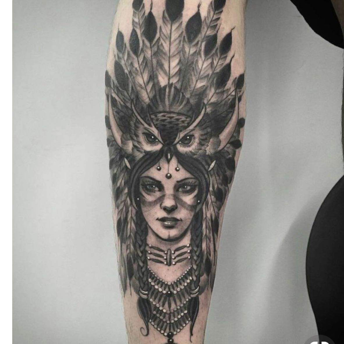 Tierkopf Tattoo Bedeutung? (Tiere, Indianer)