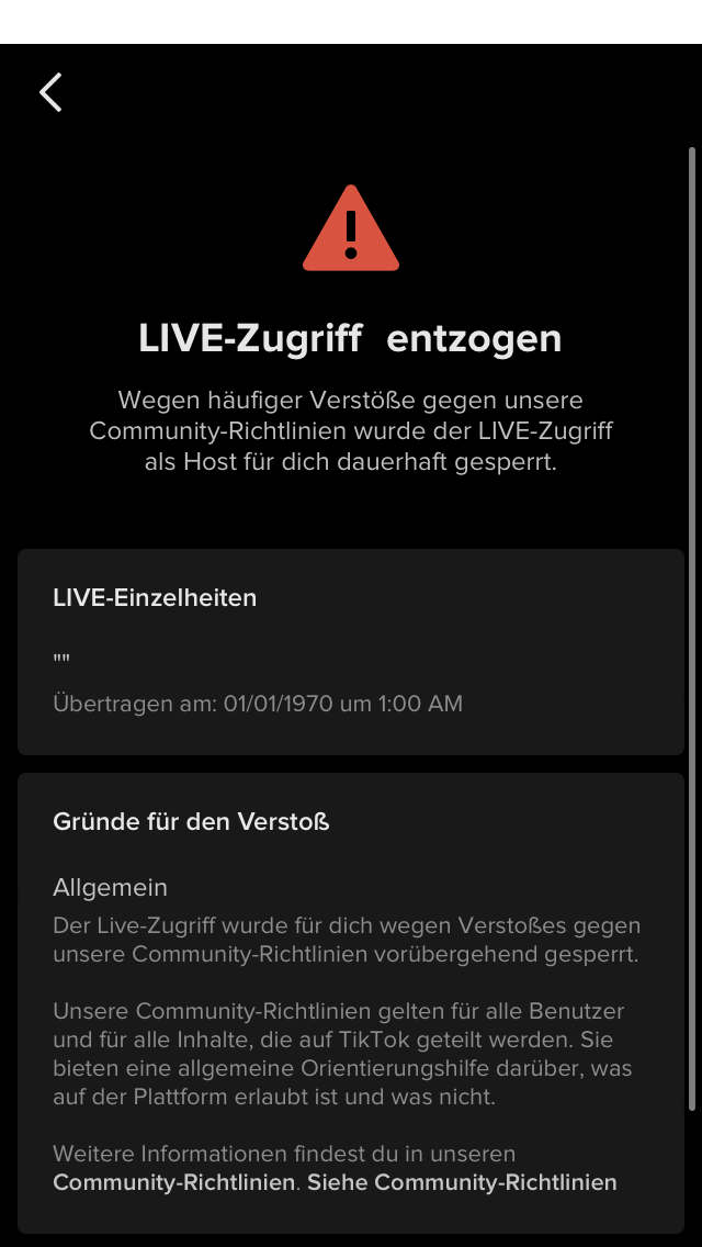 Wie bekomme ich Live Zugriff auf TikTok?