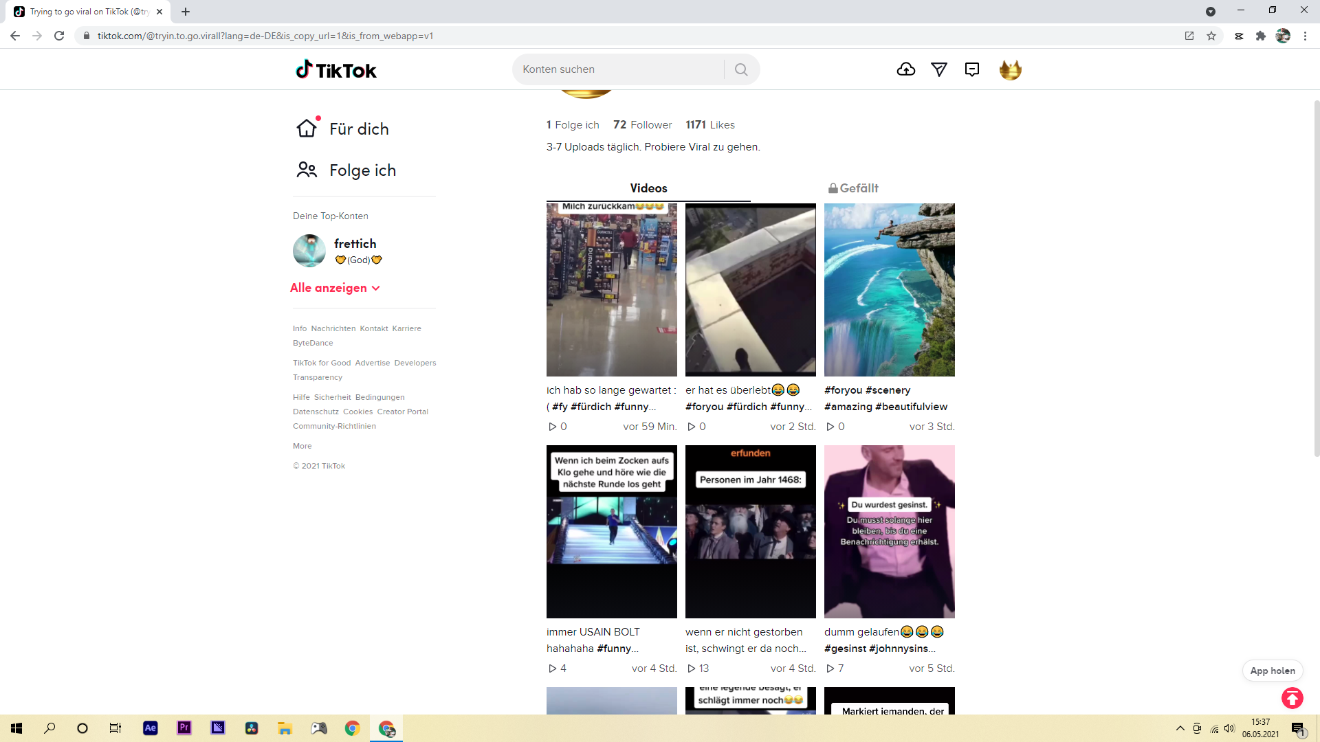TikTok Shadowbann sobald man Viral geht? (Computer, PC, Handy)