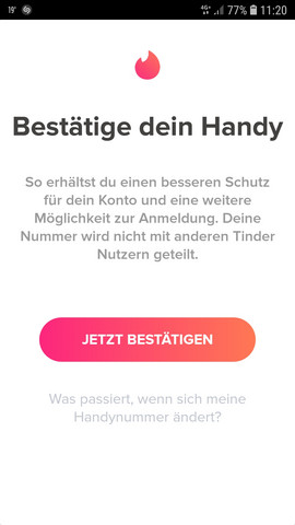 Tinder deinstallieren