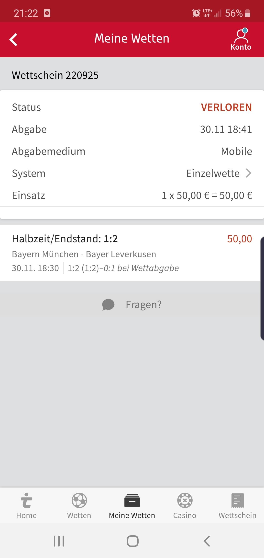 Tipico Sieht Schein Als Verloren An Konnt Ihr Mir Helfen Es Zu Verstehen Fuhle Mich Verarscht Sportwettenanbieter