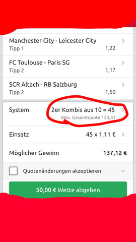 Tipico Wer Kann Mir Die Kombiwette Erklaren Sport Fussball Wetten