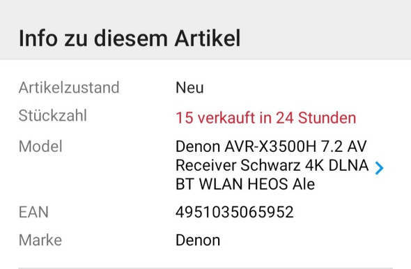 - (Computer, eBay, Denon Receiver)