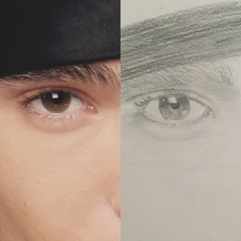 Das Auge von Tom Kaulitz :) - (Augen, Kunst, zeichnen)